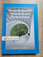 Maatschappelijk Verantwoord Ondernemen - 2e druk, Boeken, Zo goed als nieuw, HBO, Ophalen of Verzenden, Bart Bossink & Enno Masurel