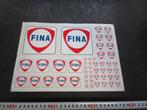 sticker FINA benzine logo set XL *, Ophalen, Zo goed als nieuw, Bedrijf of Vereniging