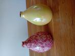 Twee leuke vaasjes., Ophalen of Verzenden, Zo goed als nieuw, Aardewerk of Porselein, Minder dan 50 cm