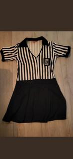 Leuk scheidsrechter jurkje maat S carnaval, Carnaval, Ophalen of Verzenden, Zo goed als nieuw, Kleding