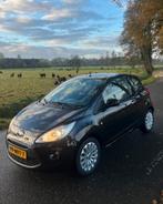 Ford Ka 1.2 69pk 2010 Zwart Titanium X uitvoering, Auto's, Voorwielaandrijving, Euro 5, Stof, 1242 cc