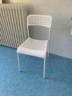 IKEA Adde stoel wit, Strak, Gebruikt, Wit, Ophalen of Verzenden