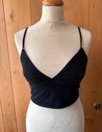 Zwarte Crop Top - Maat m, Maat 38/40 (M), Zwart, Ophalen of Verzenden, Zonder mouw