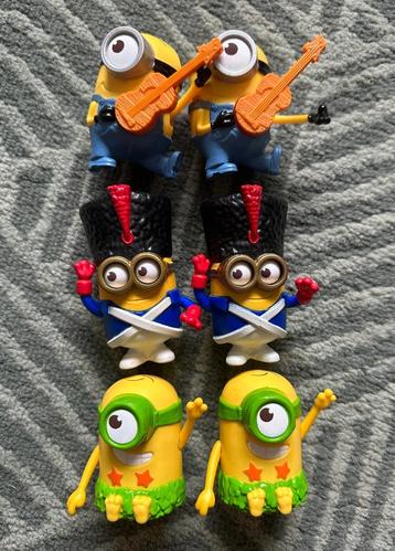 6 dubbele Minions figuren poppetjes 6 cm groot beschikbaar voor biedingen