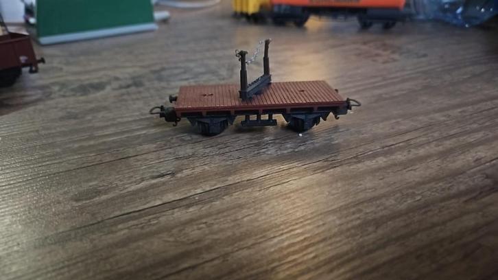 Lima platte wagon, Hobby en Vrije tijd, Modeltreinen | H0, Gebruikt, Wagon, Gelijkstroom, Lima, Ophalen of Verzenden
