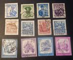 kaartje oude zegels OOSTENRIJK - 12 x gestempeld, Postzegels en Munten, Postzegels | Europa | Oostenrijk, Verzenden, Gestempeld
