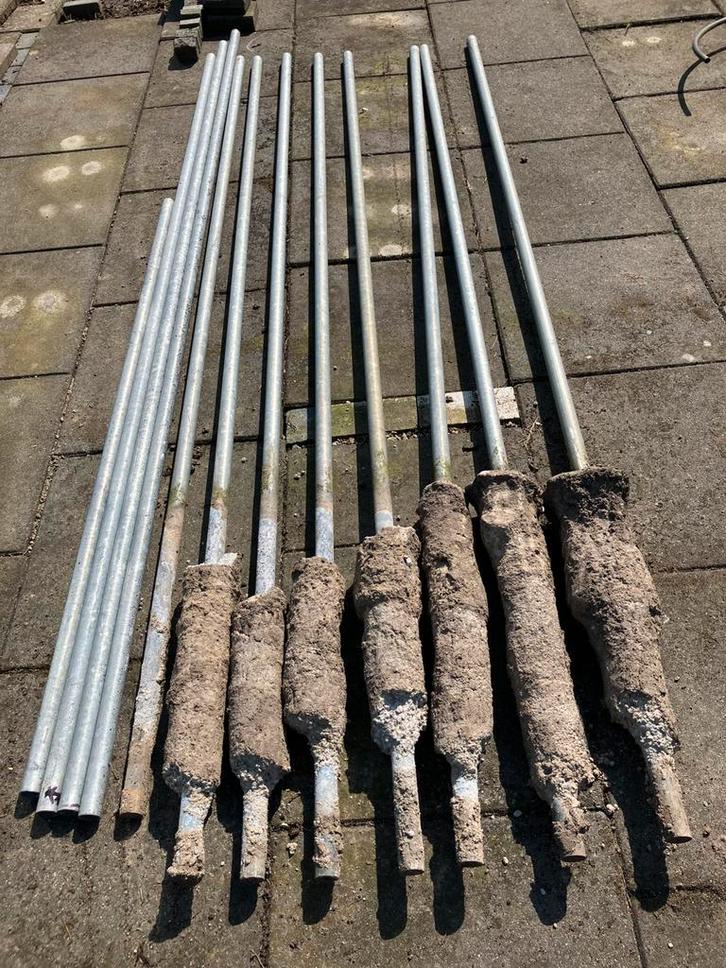 Steigerbuizen, Doe-het-zelf en Verbouw, Steigers, Gebruikt, Overige typen, 5 meter of hoger, Ophalen