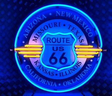 FIFTIES SIXTIES NEONVERLICHTING  8 STATEN VAN AMERIKA  beschikbaar voor biedingen