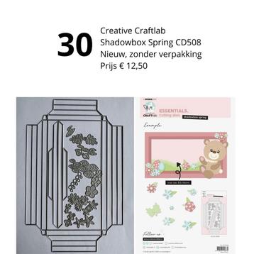 Creative Craftlab Snijmal Shadowbox Spring CD508, Nieuw! beschikbaar voor biedingen