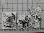 Vlinders, Ophalen of Verzenden, Zo goed als nieuw, EZ-mounted stempel