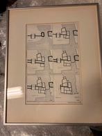 Hans Dupré: Plattegrond Veerstal (1400-1990), Antiek en Kunst, Kunst | Tekeningen en Foto's, Ophalen