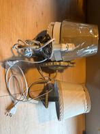 2 Landelijke Wandlampen + Extra Kappen, Ophalen of Verzenden, Gebruikt, Stof