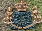 Wanddecoratie wapen van de koninklijke familie (brocante), Gebruikt, Ophalen of Verzenden