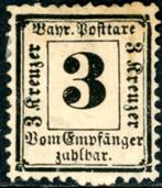 Beieren P3y - Portzegel, Postzegels en Munten, Postzegels | Europa | Duitsland, Ophalen of Verzenden, Duitse Keizerrijk, Postfris