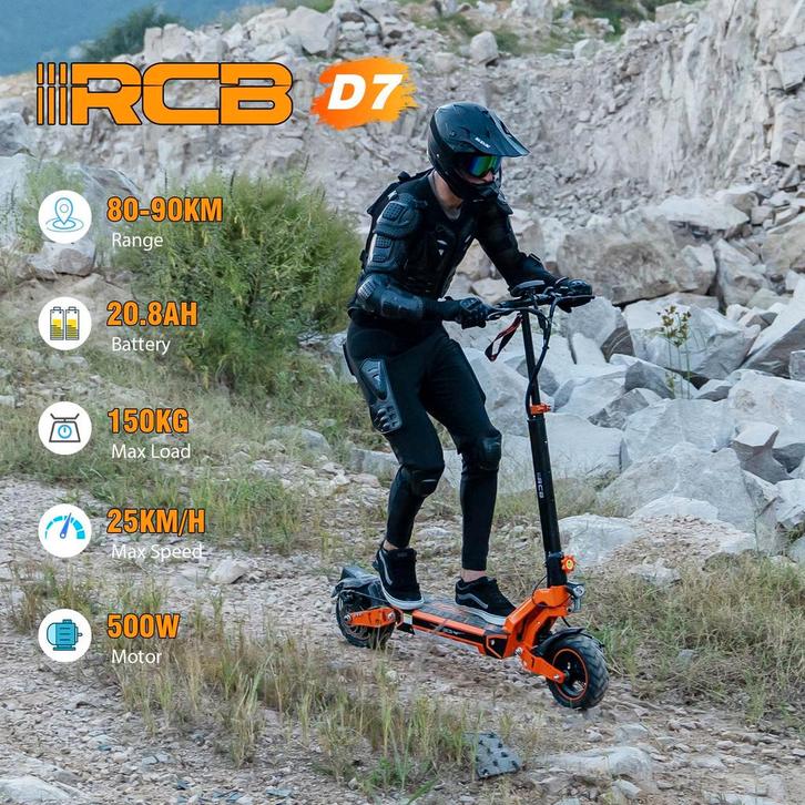 RCB D7 Elektrische Step - Zo goed als nieuw!, Fietsen en Brommers, Steps, Ophalen of Verzenden
