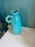 Home & Styling Collection: vaas van aardewerk aqua blauw, Blauw, Aardewerk of Porselein, Nieuw, Ophalen of Verzenden