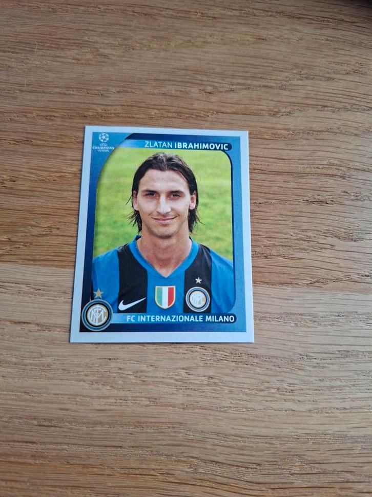 Panini Sticker Zlatan Ibrahimovic Champions League 2008/09, Verzamelen, Sportartikelen en Voetbal, Zo goed als nieuw, Poster, Plaatje of Sticker