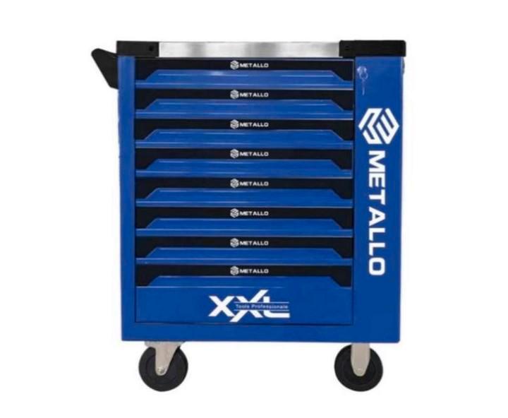 Metallo XXL gereedschapkar 8 lades Blauw, Auto diversen, Autogereedschap, Nieuw, Ophalen of Verzenden