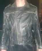 Echte lederen jas, biker gothic metal ,maat M heren, Kleding | Heren, Ophalen of Verzenden, Gedragen, Maat 48/50 (M), Zwart