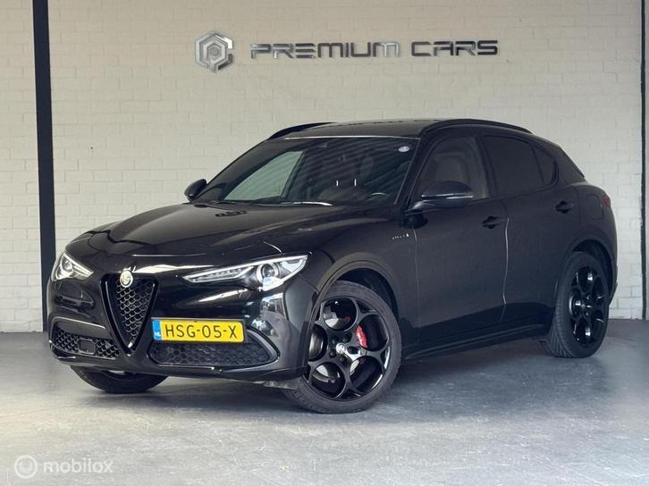 Alfa Romeo Stelvio 2.0 T Q4 280PK Veloce Pano ACC Active Sus, Auto's, Alfa Romeo, Bedrijf, Te koop, Stelvio, 4x4, ABS, Achteruitrijcamera