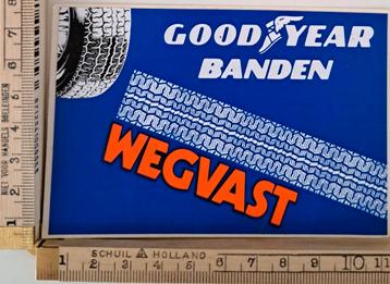 Vintage sticker Good Year banden logo merk Wegvast Goodyear  beschikbaar voor biedingen