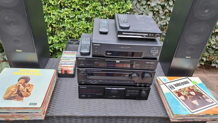 Stereotoren met toebehoren, Audio, Tv en Foto, Stereo-sets, Gebruikt, Cassettedeck, Cd-speler, Dvd-speler, Tuner of Radio, Speakers