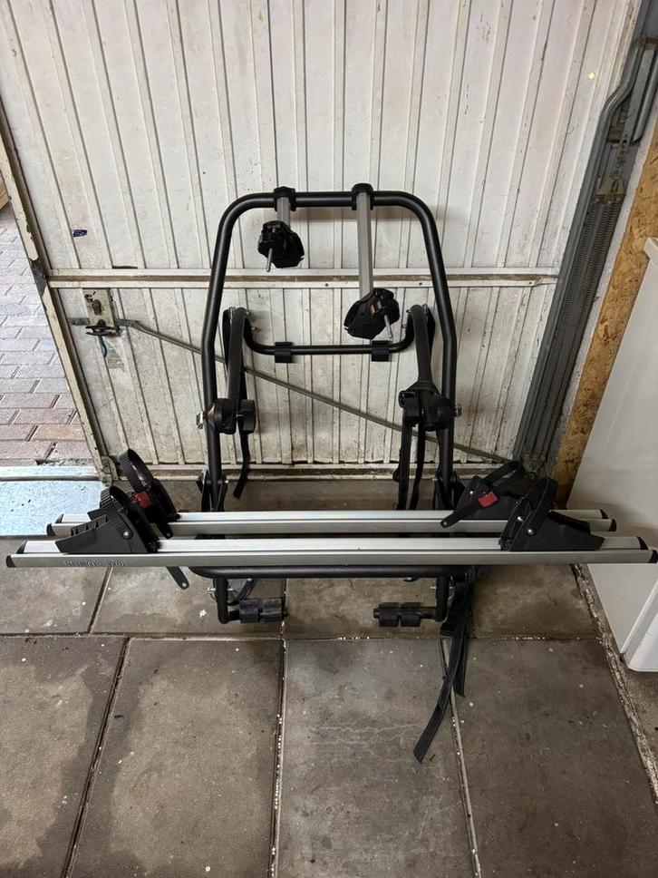 Menabo Stand Up 2 fietsendrager, Auto diversen, Fietsendragers, Gebruikt, Achterklepdrager, 2 fietsen, Ophalen