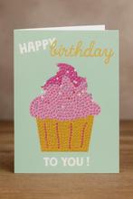 Partij diamond painting verjaardag wenskaarten 10x15cm, Diversen, Ophalen of Verzenden, Nieuw