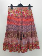 Boho Style zijde hippie rok, Ibiza style, maat S-M., Maat 38/40 (M), Boho Style, Oranje, Ophalen of Verzenden