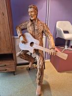 Levensgrote Elvis Houten Beeld met Gitaar & Barkruk, Ophalen
