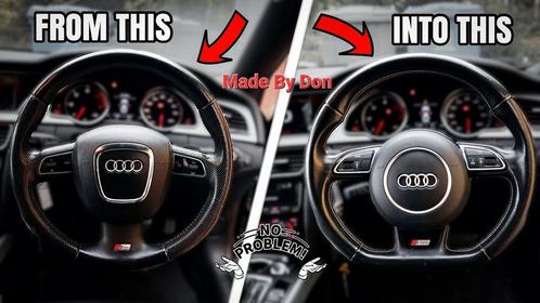 Audi afgevlakte stuur in nieuwe staat., Auto-onderdelen, Interieur en Bekleding, Audi, Nieuw, Ophalen of Verzenden