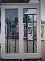 Kozijn met dubbele tuindeuren, Doe-het-zelf en Verbouw, Deuren en Horren, Ophalen, Glas, 120 cm of meer, 215 cm of meer