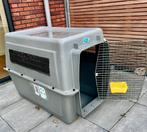Large dog travel crate - black and grey, Ophalen of Verzenden, Gebruikt