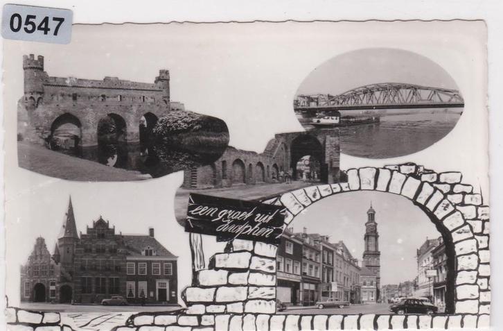 150547  Een groet uit Zutphen Gelderland, Verzamelen, Ansichtkaarten | Nederland, Ongelopen, Gelderland, Voor 1920, Verzenden