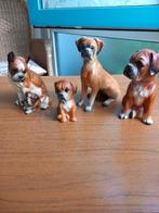 4 stuks boxer beeldjes, Verzamelen, Beelden en Beeldjes, Ophalen, Zo goed als nieuw, Dier