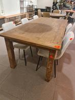 Nieuwe landelijke teakhouten eettafel 220x100cm €395, Ophalen, ., Nieuw, .