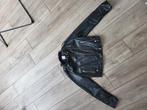 Leren jasje, Ophalen, Zwart, Maat 42/44 (L), Bershka
