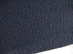 De Ploeg Bolster grof geweven meubelstof; blauw met zwart, Nieuw, Blauw, 30 tot 200 cm, Polyester
