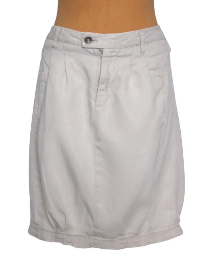 Yaya rok, tencel/linnen rokje, grijs/beige, Mt. M, Kleding | Dames, Rokken, Zo goed als nieuw, Maat 38/40 (M), Boven de knie, Ophalen of Verzenden