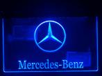 Led Lichtbord MERCEDES 3d neon look, Verzamelen, Nieuw, Ophalen of Verzenden, Lichtbak of (neon) lamp