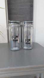 2 glazen voorraadpotten met beugelsluiting, Ophalen of Verzenden, Nieuw