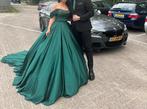 Mooie groene gala jurk, Ophalen of Verzenden, Zo goed als nieuw, Groen, Trouwjurk