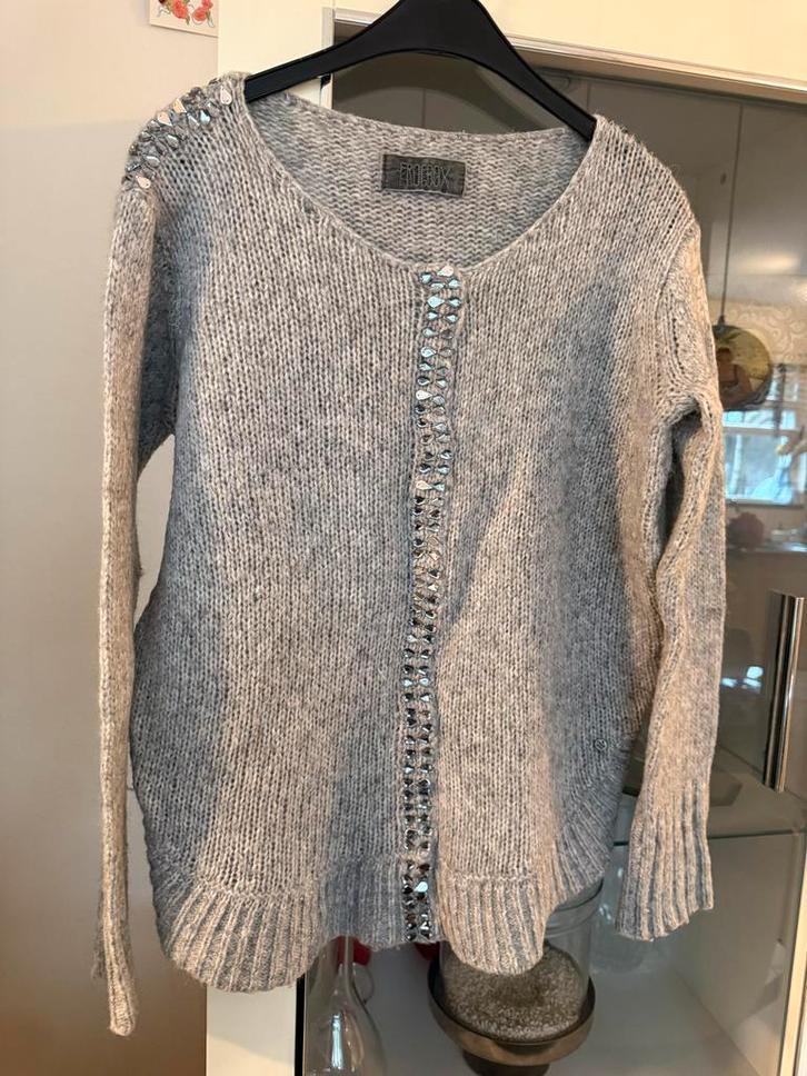 Frogbox Grijze trui Maat 44, Kleding | Dames, Truien en Vesten, Zo goed als nieuw, Maat 42/44 (L), Grijs, Ophalen of Verzenden