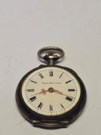 Antiek zilveren zakhorloge van het merk Union Horlogerie, Antiek en Kunst, Antiek | Klokken, Ophalen of Verzenden
