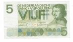 5 Gulden vondel 1 -AA serie-1966, Postzegels en Munten, Bankbiljetten | Nederland, Los biljet, 5 gulden, Verzenden