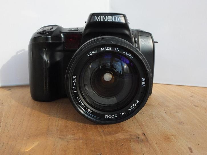✅Minolta Dynax 700si & Sigma 28-105 & Flitser & Documentatie, Audio, Tv en Foto, Fotocamera's Analoog, Gebruikt, Spiegelreflex