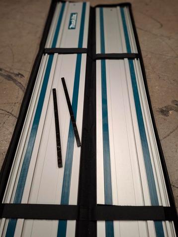 Makita Geleiderail set 2x1500mm + Tas & Koppelstukken beschikbaar voor biedingen