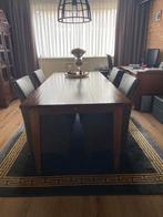 Eettafel 2.10 x 0.90 massief hardhout, Huis en Inrichting, Tafels | Eettafels, Ophalen, 200 cm of meer, 50 tot 100 cm, Zo goed als nieuw