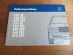 Instructieboek Mercedes 420SE/L/SEC 500SE/L/SEC 560SE/L/SEC, Auto diversen, Handleidingen en Instructieboekjes, Ophalen of Verzenden