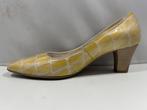 Ara, maat 39 gele pumps in croco style., Pumps, Verzenden, Geel, Zo goed als nieuw